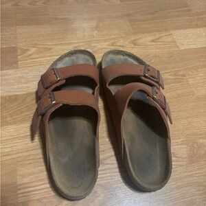 Birkenstock Arizona BS Ginger Brown Soft Footbed Sandals size 42 (womens 11)